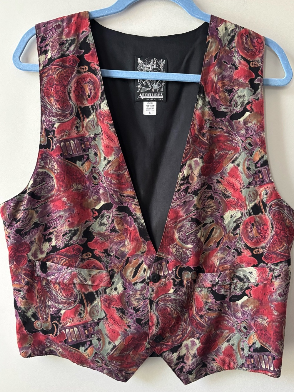 Vintage Satin Vest